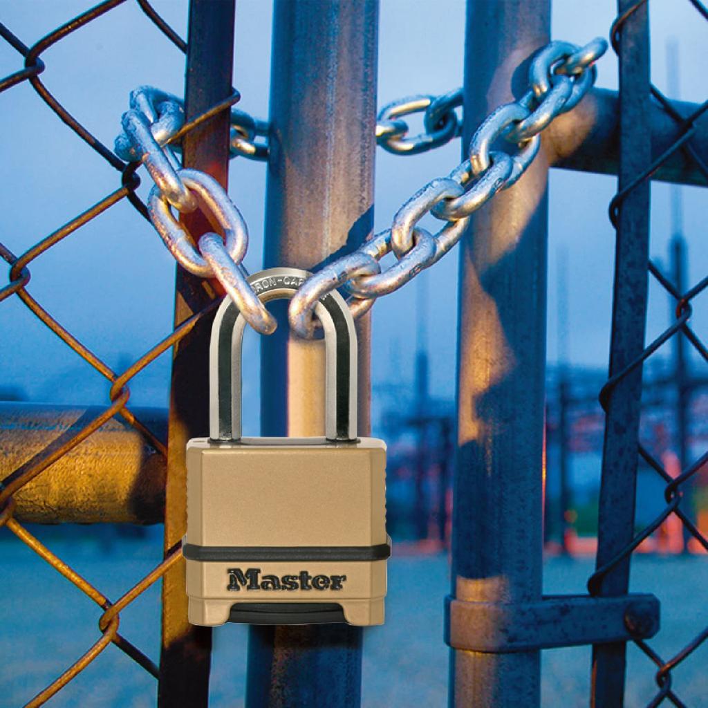 Master Lock Padlock Dial PIN Number Setting Professional Specification Outdoor Dial Cover Included High Security Body Width 58mm Hanging Height Inner