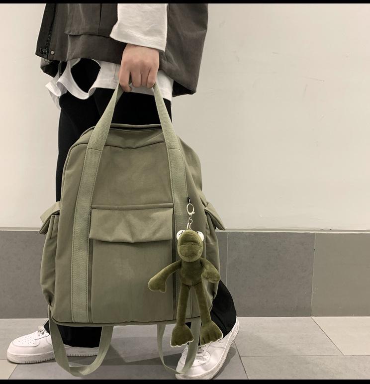 Женский рюкзак в корейском стиле: Модная, Многоцелевая, Вместительная нейлоновая наплечная сумка для колледжа и путешествий
