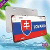 Алюминиевая табличка D Flat x см Рустикальный металлический настенный декор с дизайном флага Словакии УФ-печать Идеально подходит для дома Кафе Re