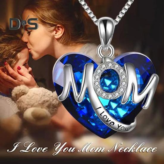 Женское ожерелье с подвеской в виде сверкающего сердца, регулируемая длина, подарок на день матери, ювелирные изделия, аксессуары