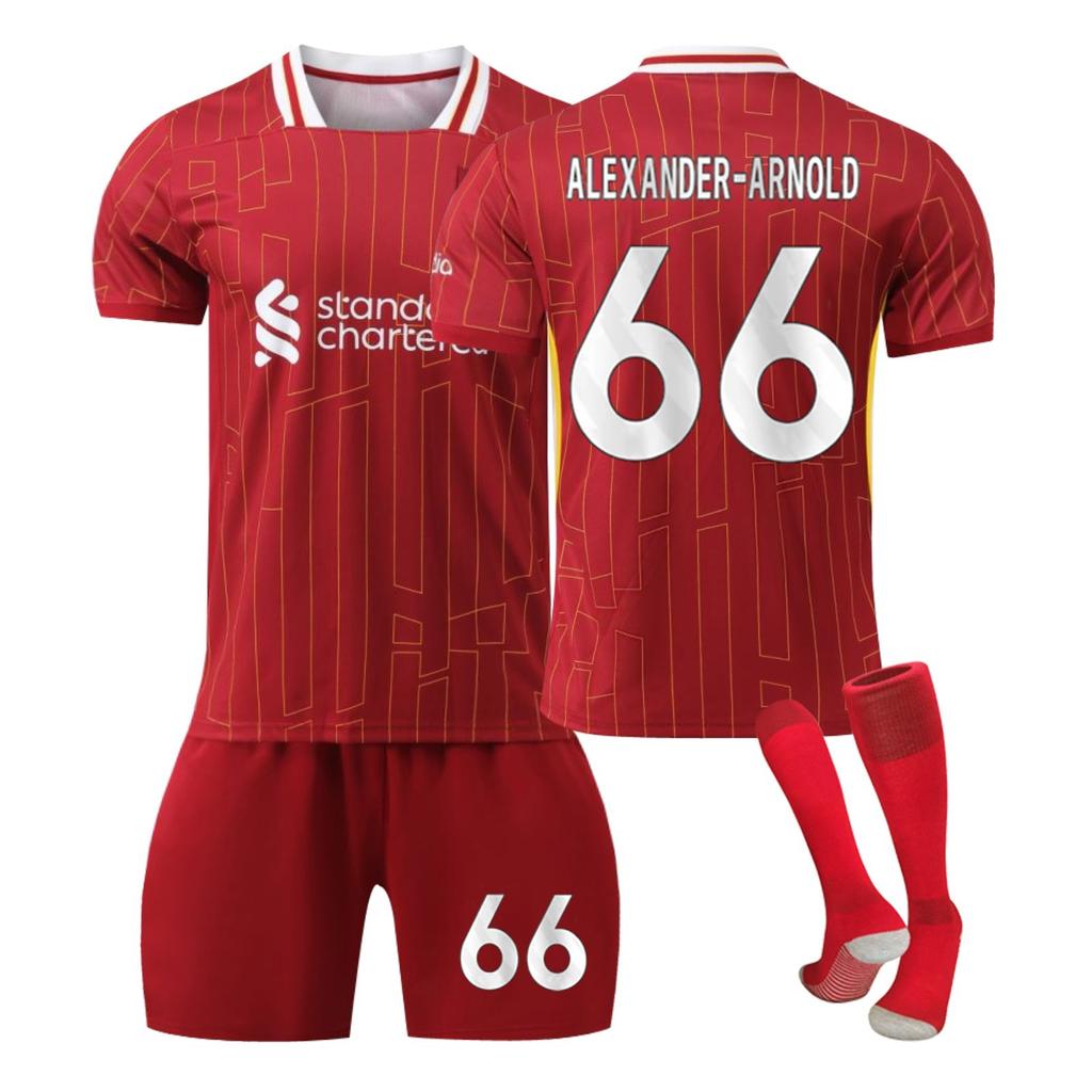 2425Liverpool Home Jerseys Sports Team Uniform Set Football Training Suit Set