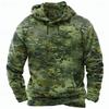 Fall Winter Men's Camo Camouflage 3D Print Hooded Hoodies Sweatshirt Long Sleeve Streetwear Camouflage Pullover Tops