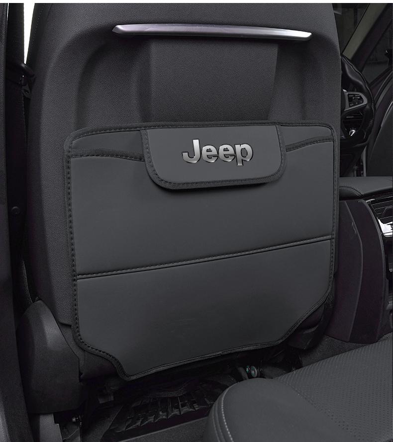 Для автомобиля Jeep Противогрязевой коврик Чехлы на сиденья автомобиля Защитные накладки на спинку для Jeep Grand Cherokee Wrangler JK Gladiator Compass Renega