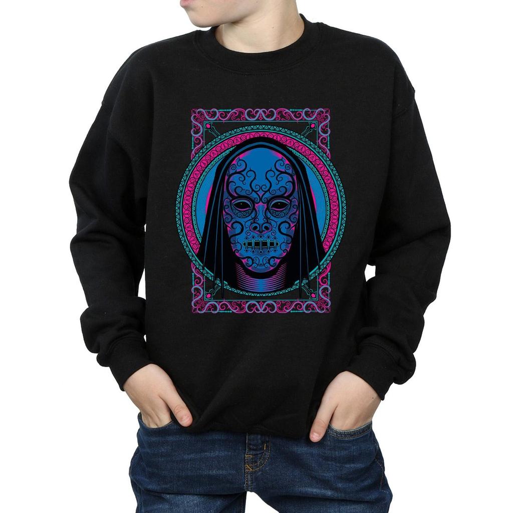 Harry Potter Boys Neon Death Eater Mask Sweatshirt