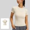 New Summer Women's Sports Tights Yoga Wear Short sleeved Tops Female Running Fitness T-shirts