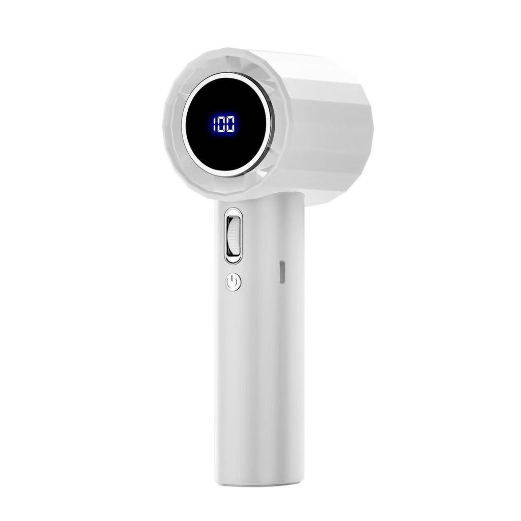 Southeast Asia 2026 GS5 High-Speed Leafless Mini Handheld Fan with 100-Speed Digital Display