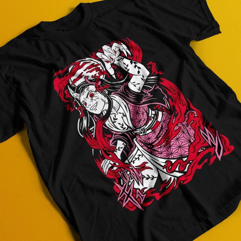 Japanese Devil Killer Shirt Nezuko T-shirt Tanjiro T-shirt Summer New Men's and Women's Streetwear