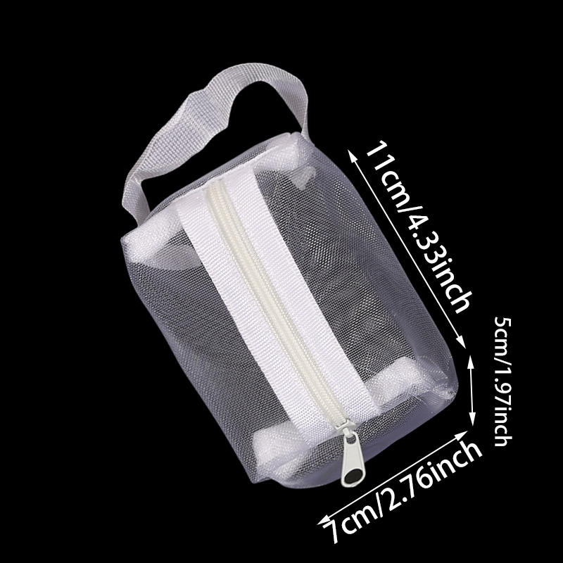 Портативная квадратная сетчатая сумка для хранения, квадратный сетчатый кошелек для монет, сетчатый чехол на молнии, косметичка