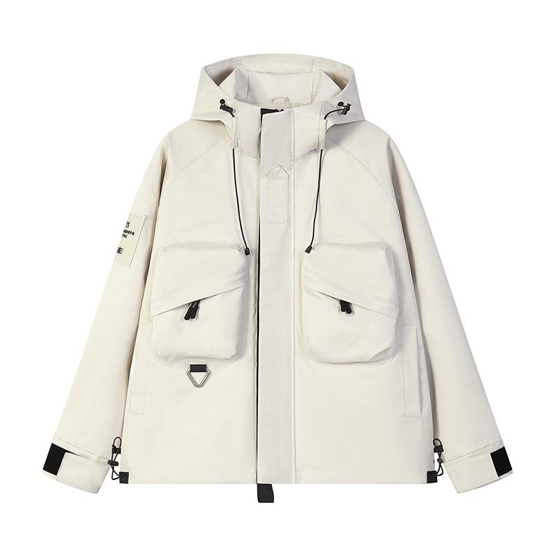 Мужская весенне-осенняя повседневная куртка с капюшоном, походная куртка большого размера, ветрозащитная куртка для улицы