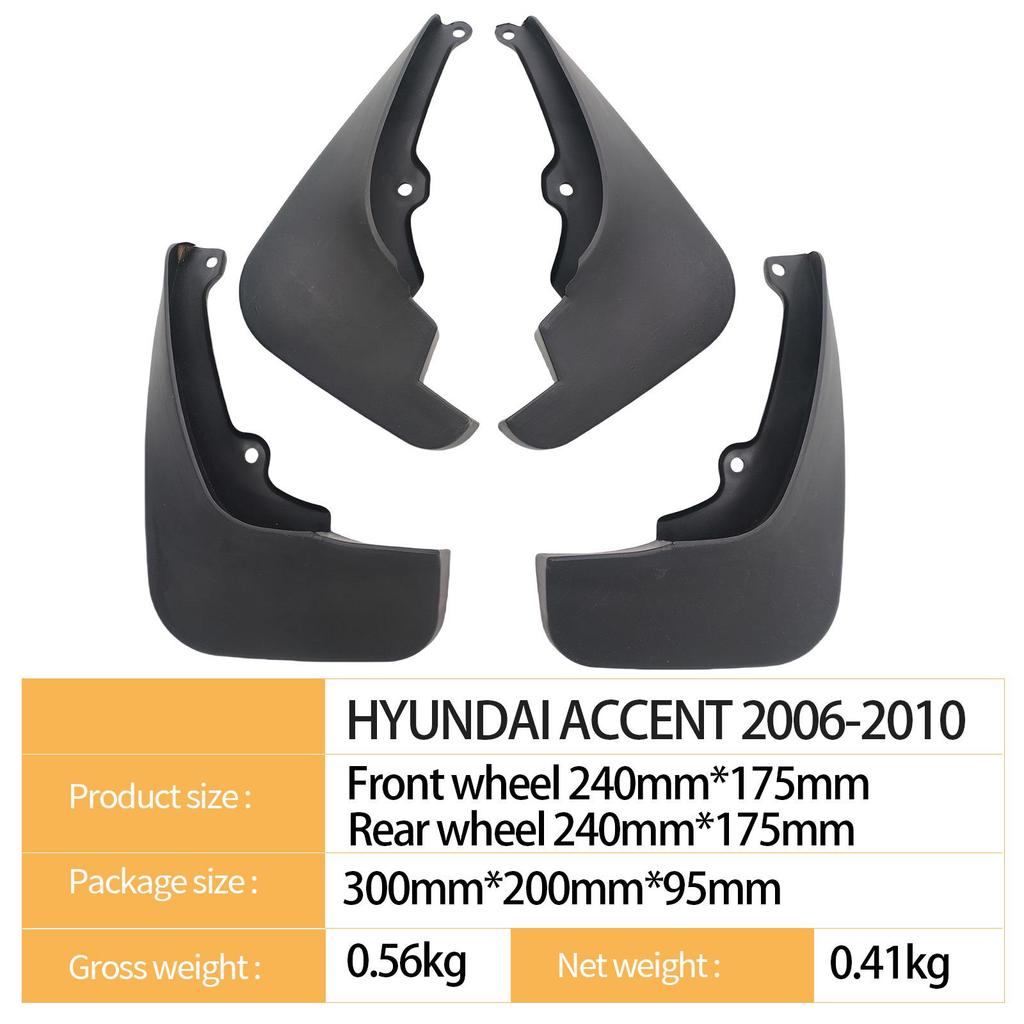Брызговик для ACCENT 2006-2010: Внешняя торговля, Трансграничный, Современный дизайн.