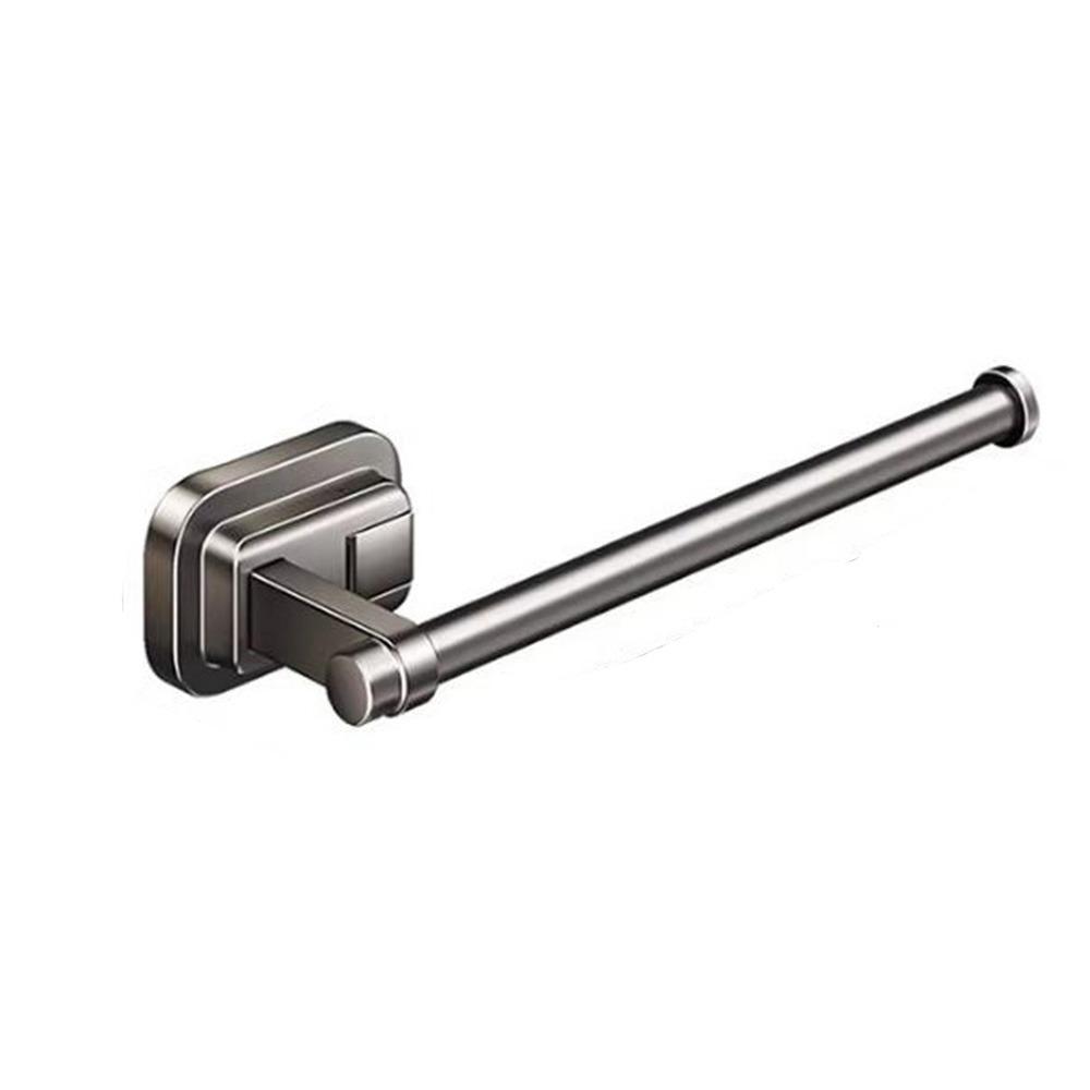 Space Aluminum Suction Cup Paper Towel Holder Easy Install Paper Towel Storage Rack Cabinet