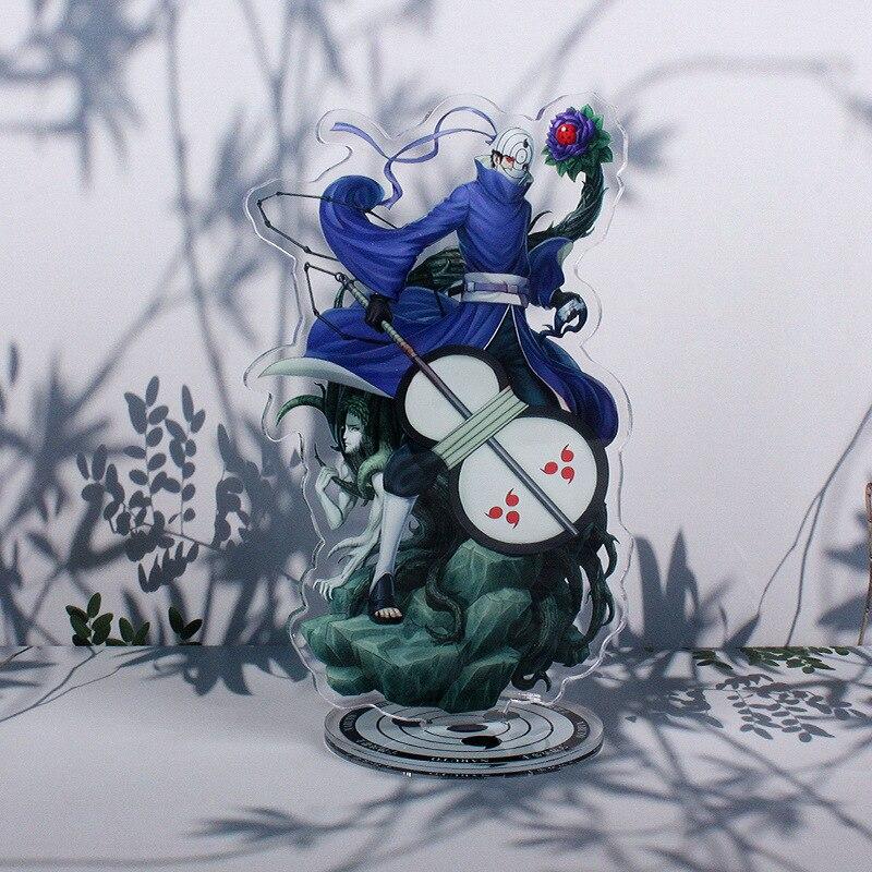 16cm Naruto Uzumaki Naruto Uchiha Sasuke Obito Itachi Madara Kakashi Anime Figures Acrylic Stand Decorations Model Toys