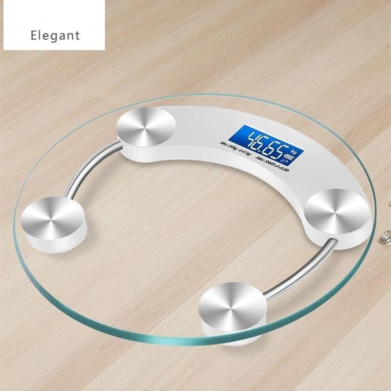 Прозрачные круглые цифровые весы, весы для тела, напольные электронные весы, умные ЖК-весы для ванной комнаты, Balança, 180 кг, весы
