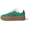 Originals Gazelle Bold Comfortable Fashion Durable Low-Top Sneakers Women Sneakers Green JP8045