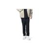 Solid Color Drawstring Mid-Rise Woven Casual Pants Men Bottoms Black 1382876-001
