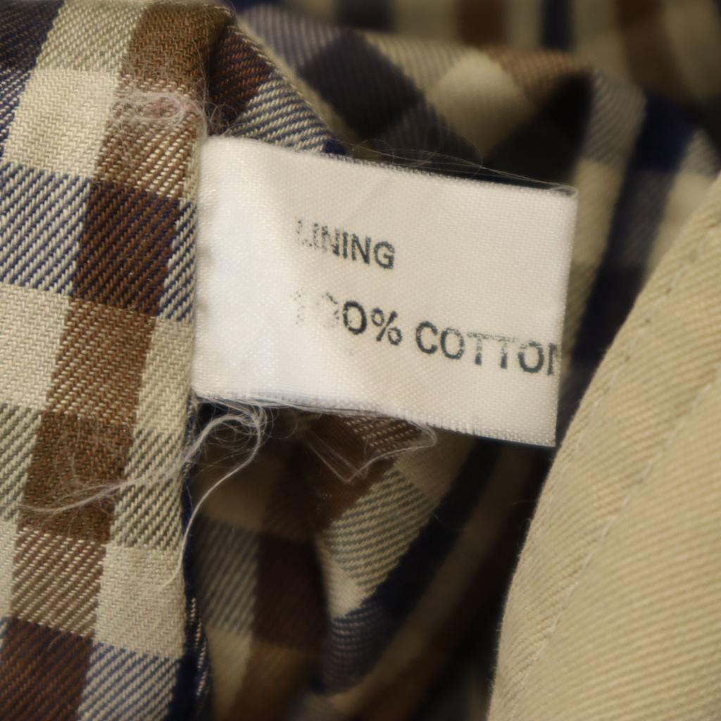 Aquascutum 80-е винтаж Нержавеющая сталь воротник пальто бежевый Женский Б/У