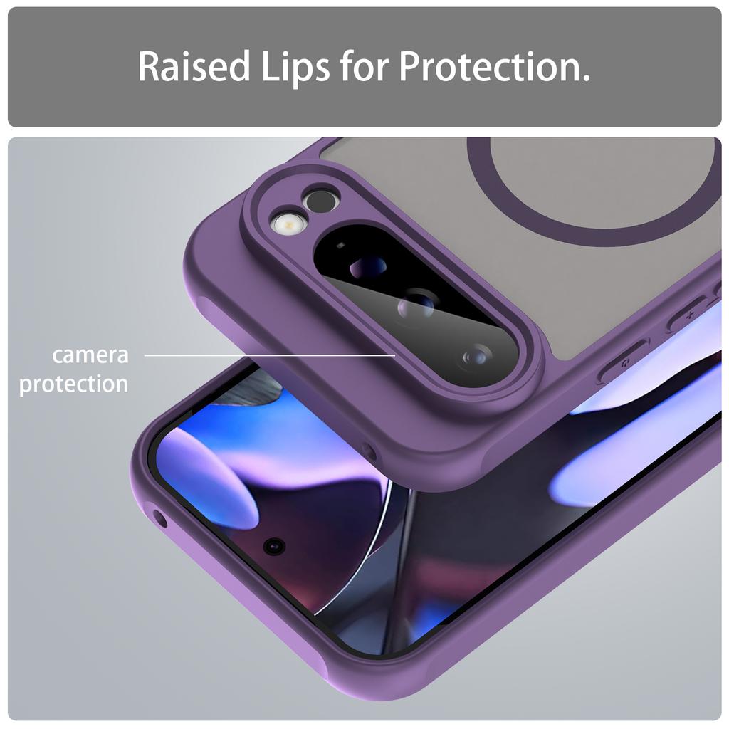 Чехол для телефона Google Pixel 9 Pro XL, Магнитный противоударный чехол, Гибридный бампер для Google Pixel 9 Pro XL
