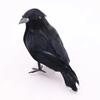 Реалистичное украшение ручной работы из черных перьев в виде вороны, реквизит ворона на Хэллоуин для наружного и внутреннего декора
