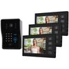 7inches Wired Video Doorbell Intercom System Card Password Remote Control