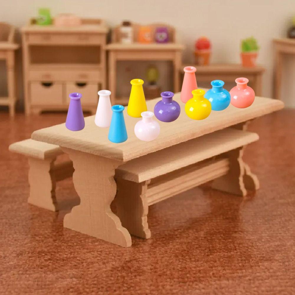 DIY Украшение Ваза Имитация Цвет Миниатюрные Фигурки Милая Маленькая Ваза