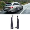 2pcs Rear Bumper Spoiler Side Canard Left Right Fit for   C Class W205 C180 C200(Carbon     )
