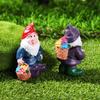 Hand-painted Desktop Decoration Mini Gnome Figurines Miniature Dwarfs Statue Fairy Garden Gnomes