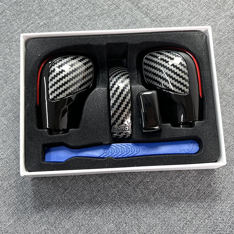 Текстура углеродного волокна, ручка переключения передач DSG, боковая крышка, эмблема DSG для VW Golf 6 Golf 7 R GTI Passat B7 B8 CC R20 Jetta MK6