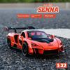 1/32 Модель автомобиля McLaren Senna из сплава Diecasts Металлические игрушечные транспортные средства Модель Симуляция Звук и Свет Коллекция Подарки на День Рождения для Детей