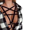 Alluring Women Bra Elastic Cage Bra Strappy Hollow Out Bra Bustier