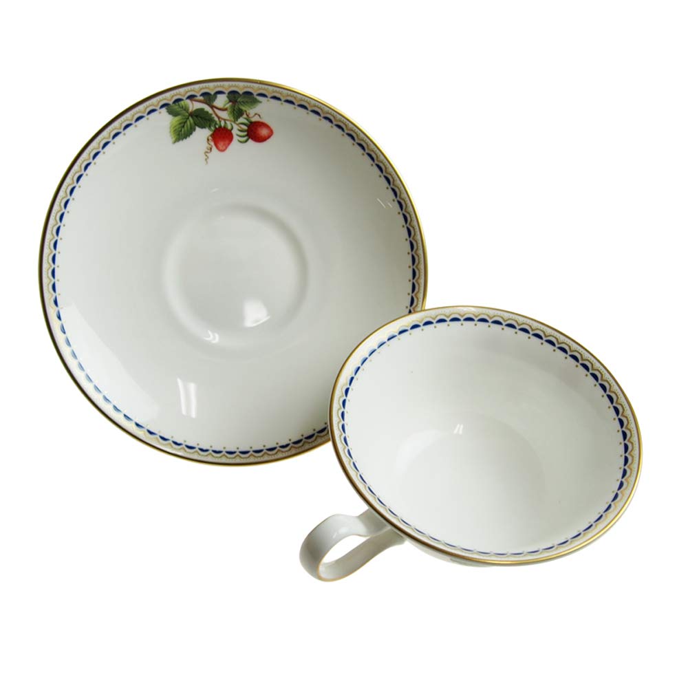 Wedgwood Wild Strawberry Archive Tea Peony Cup_Saucer [Item] 40007435/7434