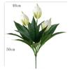 Real Touch Fake Anthurium Tree Branch Handmade Real Touch Palm Tree  Home Decorations