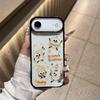 Чехол для iPhone 'Бургерный тост' для 17 Promax/17/17 Pro/17 Air/16 с черной рамкой, акриловый