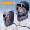 Теплая шапка-ушанка с интегрированной маской для лица и ушей, меховая шапка для улицы, защита шеи, маска для мужчин и женщин