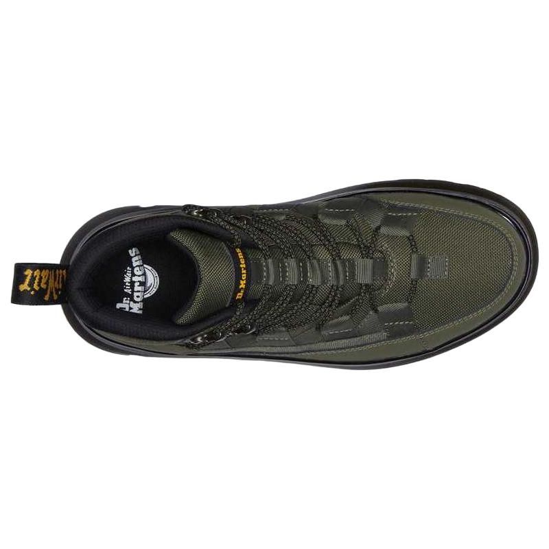 Dr. Martens Boury Ботильоны на шнуровке с круглым носком Унисекс ботинки Зеленый 27831384