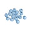 FSC 100% Wooden Beads, Polished, 10mm Ø, Pastel Blue, 52 Pieces