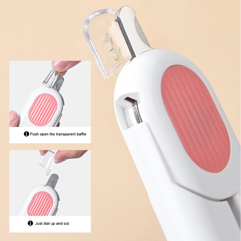 Когтерез для кошек, профессиональные ножницы для груминга со светодиодной подсветкой для котят, трудосберегающие триммеры для когтей домашних животных, товары для собак