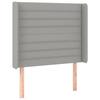VidaXL LED Headboard Bedroom Furniture Single Bed Accessory Headboard Interior Light Grey 3124162