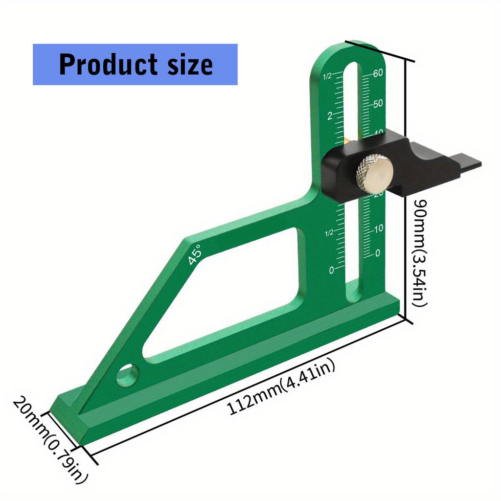 Высотомер Измерительный инструмент Алюминиевый Фрезерный стол Высотомер с Дюймовой Метрической шкалой Инструмент для измерения Деревообработки