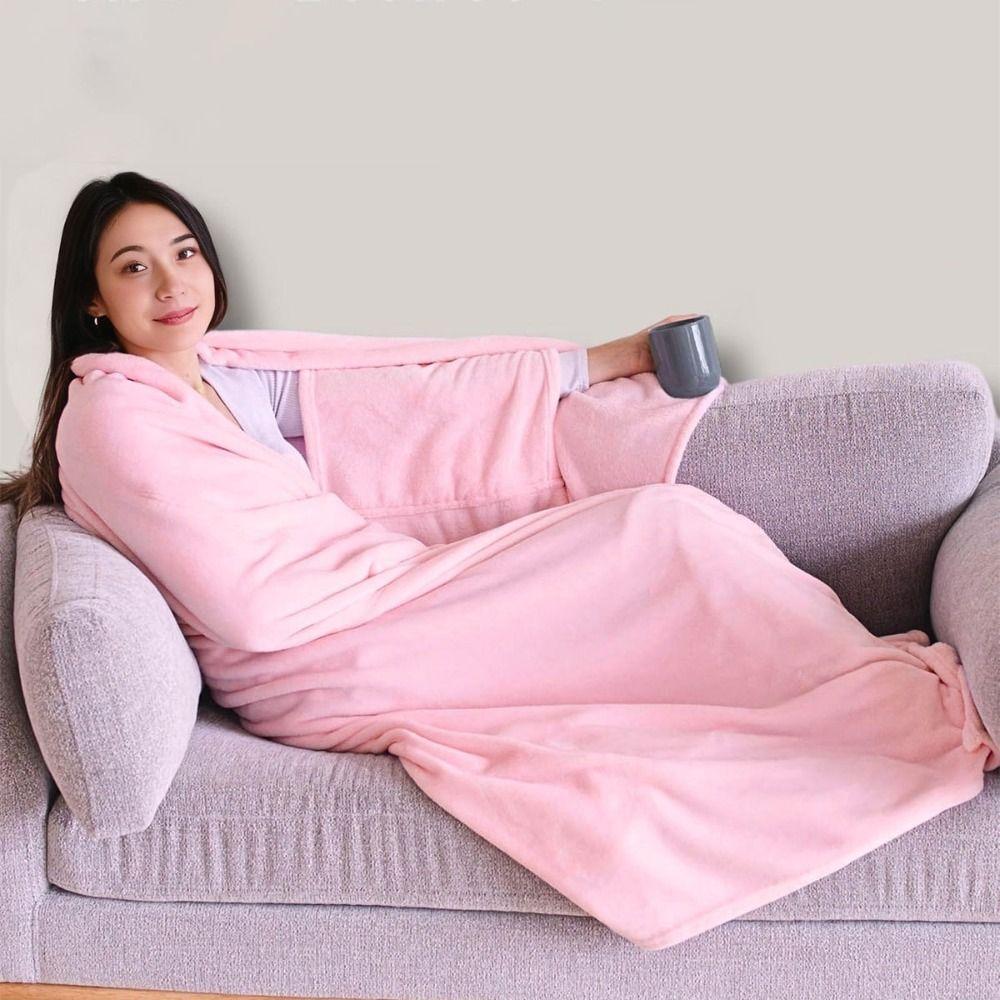 Thickened Winter Wearable Blanket Warm Leisure Blanket Multi-functional TV Blanket For Adult
