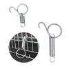 10Pcs Metal Finger Spring for Latch Hook Cage Door Spring Hooks for Fixing Rabbit Bird Poultry Guinea Pig Cage Doors 2 S