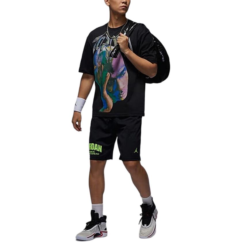 Jordan As M J T Shirts Men's Black Crew Neck Moderate HJ2349-010