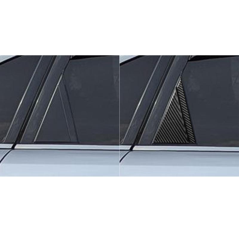 Для Infiniti FX35 FX45 S50 2006-2008 Углеродное волокно Наружная накладка на треугольную панель задней двери Наклейка Автоаксессуары