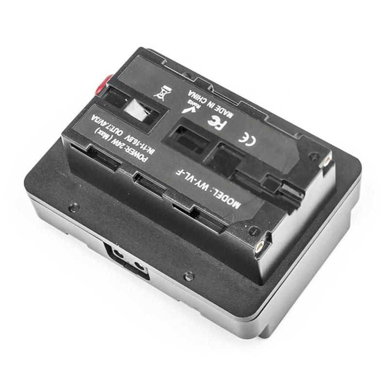 AA58 V Mount V-Lock Battery to NP-F F550 F570 F750 F970 Dummy Battery Converter Plate D-Tap for LED Light Monitor V-Mount