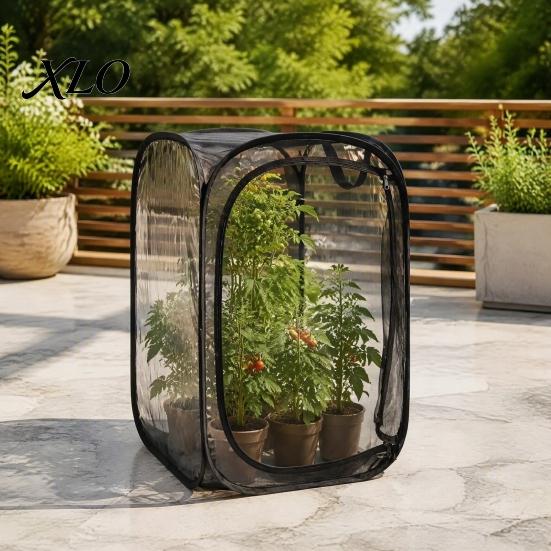Greenhouse Mesh Tent Plant Protection Enclosure, Collapsible Pop-up Garden Grow Cage, Bird & Insect Barrier Pop Up Enclosure for Vegetables,