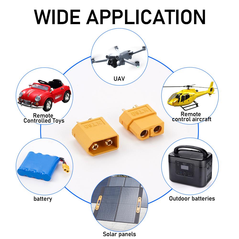 XT60 мужской и женский разъем питания пули для литиевых батарей RC дронов самолетов автомобилей лодок штекеры 5 шт.