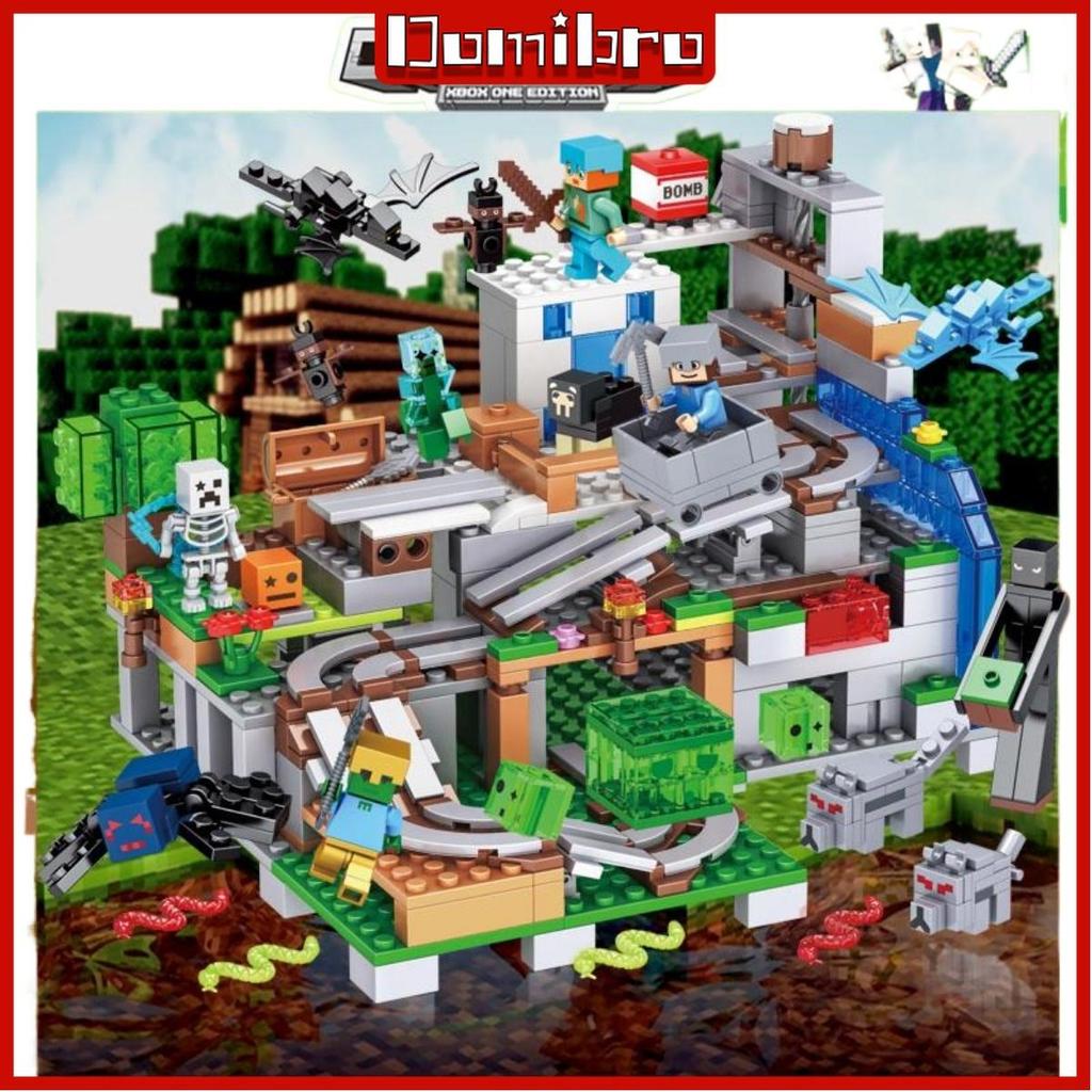 MC Building Block Farm and Villages Field Cave Trap Toys для детей