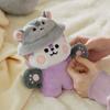 BT21 MANG BABY FLUFFY Лежащая кукла/ Брелок для ключей/ Костюмированный шкаф, набор из шляпы-ведра/ Мини-сумка-шнурок с подвесками/ Сумка-чехол для куклы-лица (5 вариантов)