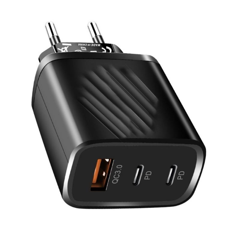 20 Вт Быстрая зарядка 3 в 1 USB Быстрая зарядка Настенное зарядное устройство USB C Адаптер Для Смартфона Планшета Электронное Устройство