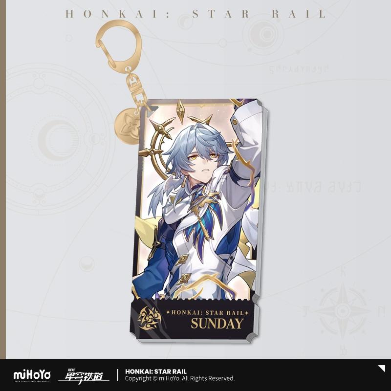 Sunsyea Honkai Star Rail Официальный мерч miHoYo Оригинальный Аутентичный Путь Гармонии Акриловый Стенд Значок Брелок Робин Сандей