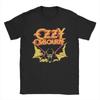 Men Ozzy Osbourne T Shirt Pure Cotton Tops Fun Short Sleeve Crewneck Tee Shirt Graphic T-Shirts